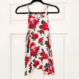 Red Floral Cami Top | Brand Sold at ModCloth | Size Large